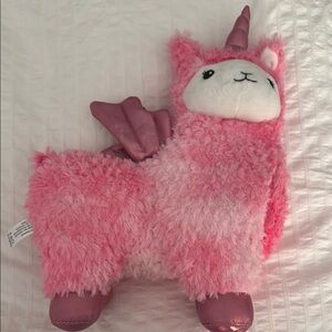 Pink Unicorn Llama Plush Toy